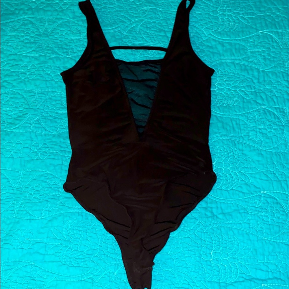 Black Mesh Bodysuit